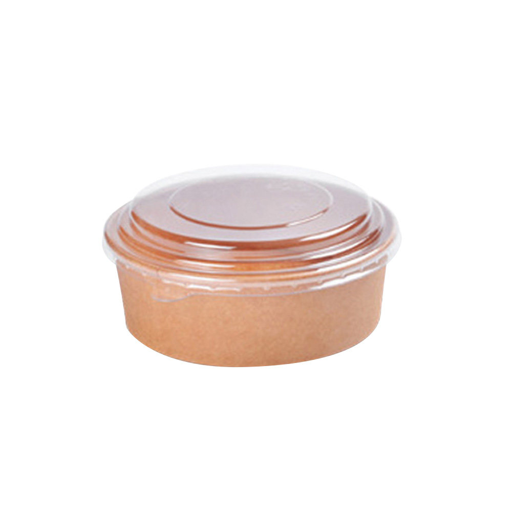 Meal Prep Bowl - 20pcs Kraft Paper with Lid Disposable