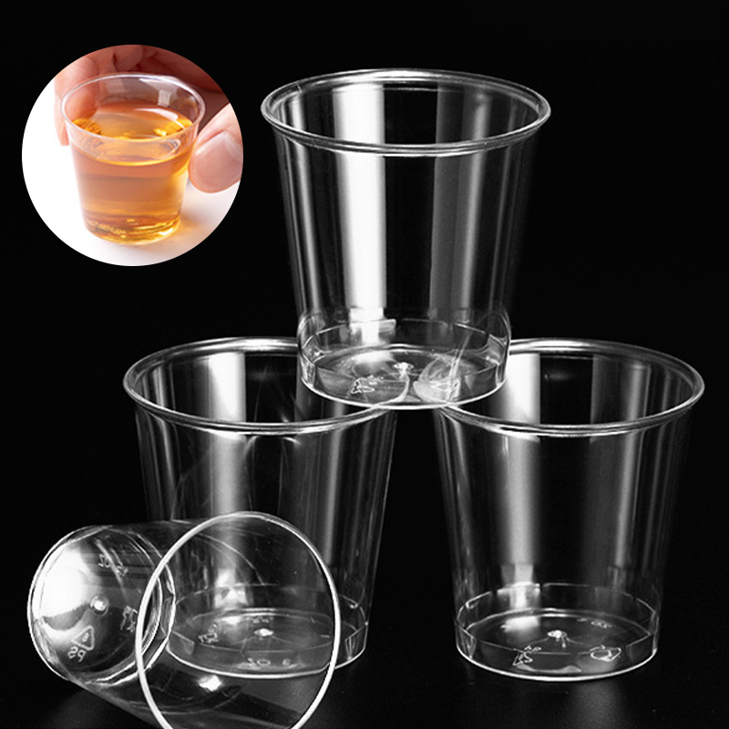 Sauce Dipping Cup - 50 Pcs 30/50ml Mini Clear Hard
