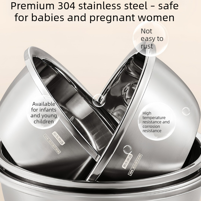 304 Stainless Steel Mixing Bow - Meal Prep With Rice recension och pris