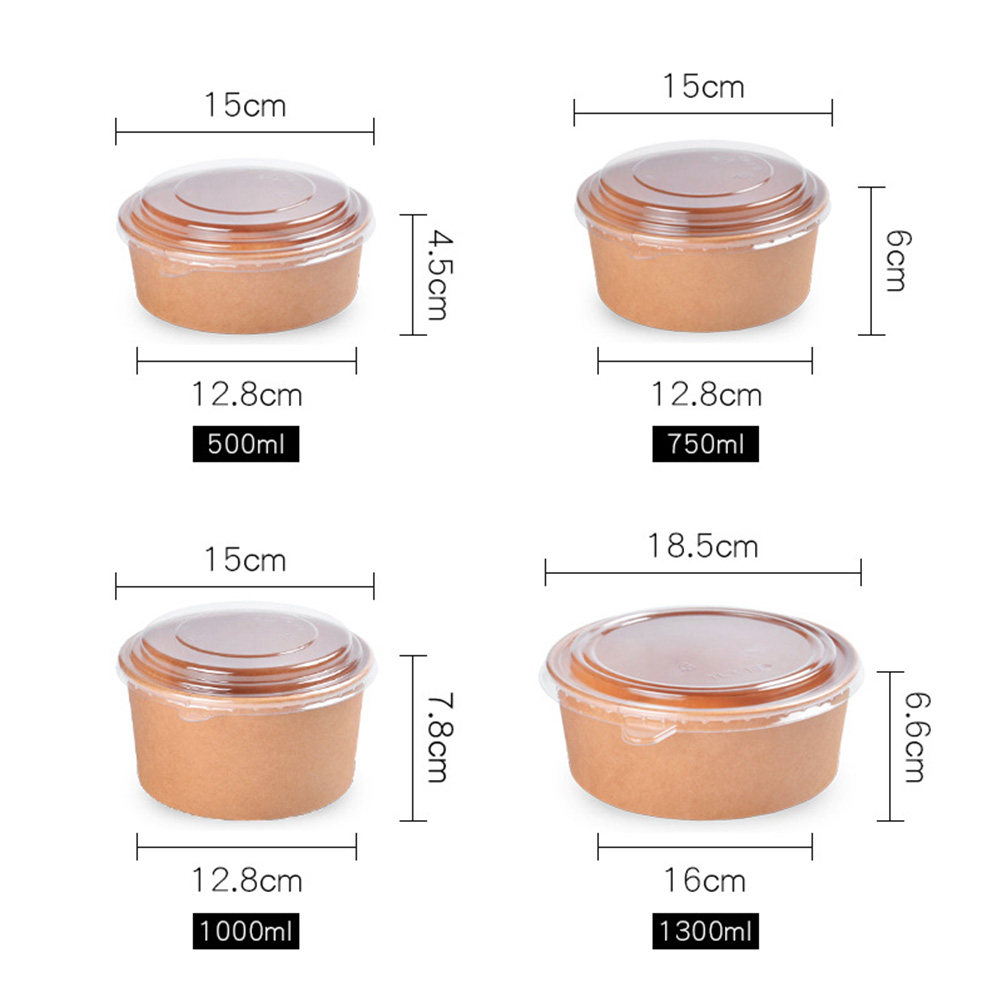 20pcs Kraft Paper Bowls Meal P - Meal Prep Bowl recension och pris