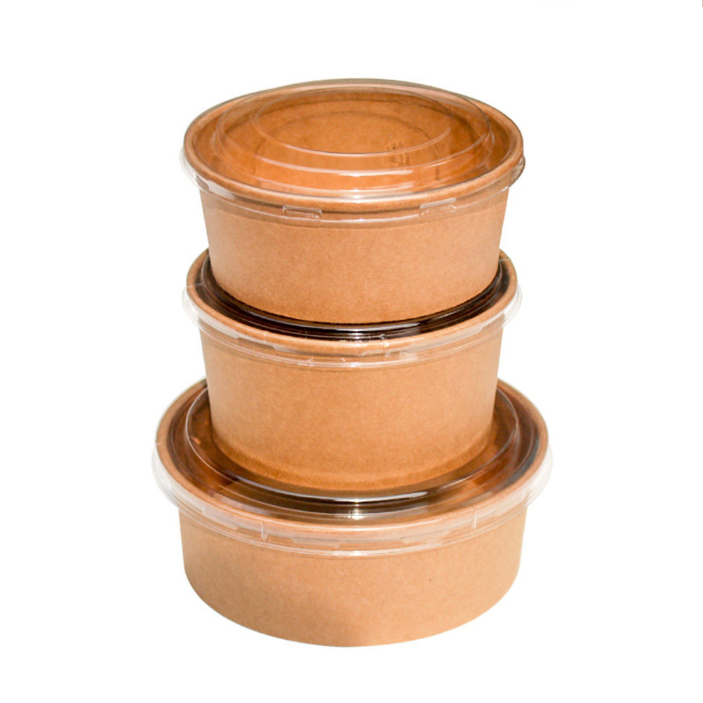 20pcs Kraft Paper with Lid Dis - Meal Prep Bowl recension och pris